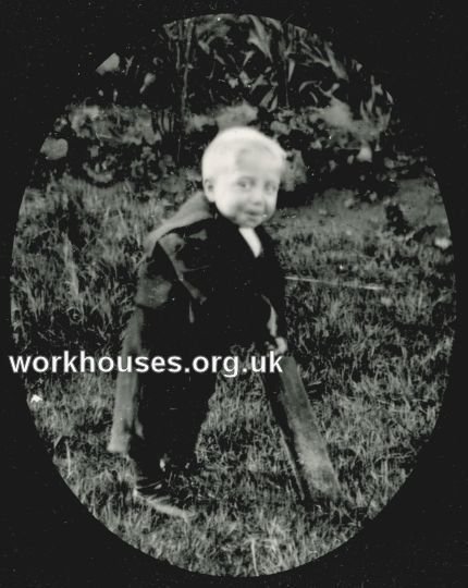 Pontefract Union Cottage Homes, Carleton - Boy with cricket bat