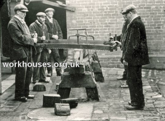 Pontefract Union Workhouse - Men Sawing